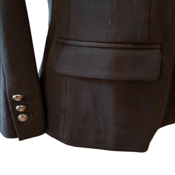 LOVE TREE - Black Blazer with Black & White Elbow Patch - large - Picture 3 of 11